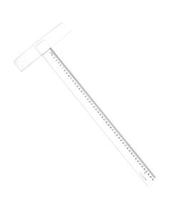 Hovedlineal 50cm Graph'It transparent med centimeterm&aring;l