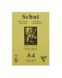 Skitseblok schut A4 125g &aacute; grain