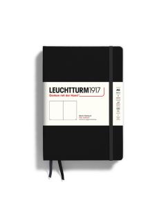 Notesbog Leuchtturm A5 251s ulinjeret black hardcover