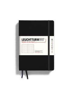 Notesbog Leuchtturm A5 251s prikket black hardcover - 329398