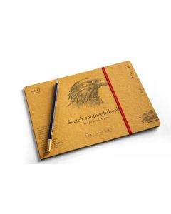 Skitseh&aelig;fte SMLT authentic 24x17cm 90g - kraft