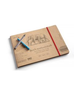 Skitseh&aelig;fte SMLT authentic 24x17cm 135g natur brun