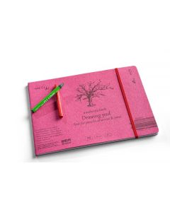 Skitseh&aelig;fte SMLT authentic 24x17cm 120g hvid natur