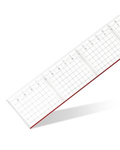 Lineal 50cm akryl m/st&aring;lkant+net Aristo