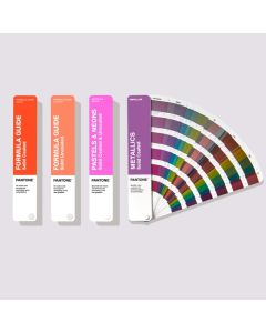 Pantone farvevifte solid guide set - CP1605B - Formula Guide C/U, Pastel,Metal