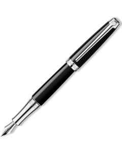 Fyldepen Caran d'Ache L&eacute;man Ebony Black M fors&oslash;lvet