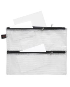 Lynl&aring;setui A4 4 rum transparent m/sort lynl&aring;s pvc