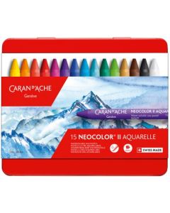 Vokspastel vandopl&oslash;selig Neocolor II s&aelig;t 15 ass.