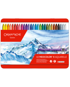 Vokspastel vandopl&oslash;selig Neocolor II s&aelig;t 40 ass.