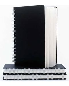 Skitsebog euro A5 h&oslash;jformat 160g sort spiral