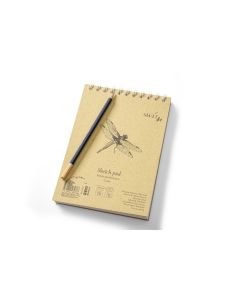 Skitseblok SMLT authentic A5 80g creme - spiral