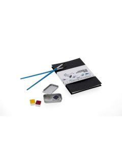 Skitsebog Leporello 10,5x14,8 h&oslash;jformat 300g travel book