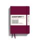 Notesbog Leuchtturm A5 251s kvadreret port red hardcover