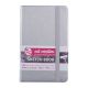 Skitsebog Royal Talens 9x14cm højformat 140g shiny silver - 9314041M