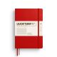 Notesbog L A5 linjeret cherry hardcover - 373978