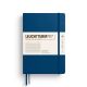 Notesbog L A5 linjeret indigo hardcover - 373991