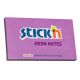 Notesblok med klæb stick'n 76x127mm lilla