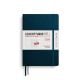 Kalender Leuchtturm 2026 A5 uge+noter linjeret hardcover deep sea