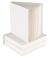Skitsebog all white 19,5x19,5cm 140g hvid