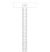 Hovedlineal 30 cm transparent plast med mål
