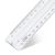 Lineal 30 cm Aristo med greb transparent
