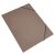 Elastikmappe A4 brun rillet