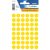 Etiket Ø13mm gul - 1861