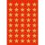 Etiket stjerner guld - 3412