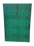 Omslag 81x121 cm classic grøn/sort med bændel