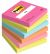 Notesblok med klæb post-it 76x76mm poptimistic 6ass
