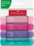 Tekstliner faber 46 pastel 4ass. genbrugsplast - 254654
