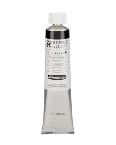 Akryl akademie 200ml 771 lamp black
